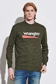 Wrangler Sweatshirt Green Dress-for-less 